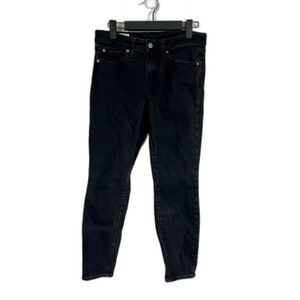 GAP Denim Curvy True Skinny Mid Rise Black Jeans Size 4/27 Petite
